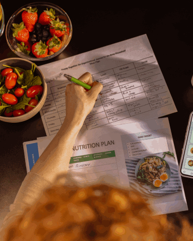 the nutritionist dietitian maison helya develops a nutritional treatment plan and a personalized diet adapted to the needs of his client